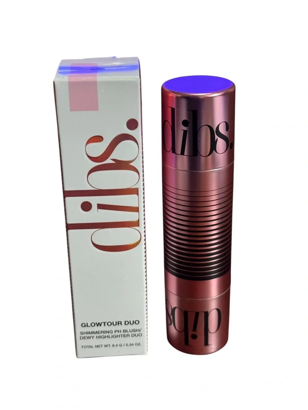 Dibs Glowtour Duo Shimmering PH Blush/Dewy Highlighter Duo Aura New In Box